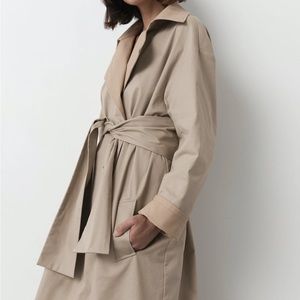 St. Agni Arlen Reversible Belted Trench Coat XS/S 100% cotton